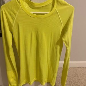 Lululemon swiftly tech long sleeve in highlight yellow